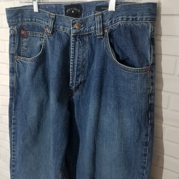 Jack of Spades Medium Wash Loose Jeans - Picture 2 of 11